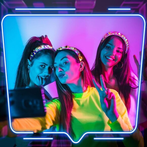 Glow in Dark LED Headband Light Up Hair Accessories for Parties Weddings